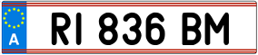 Truck License Plate